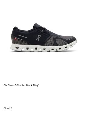 On Running Men's Cloud 5 Combo in Black and White